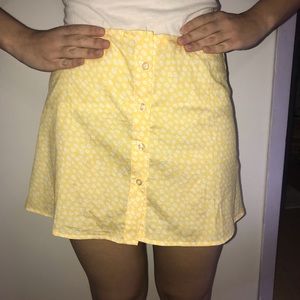Floral yellow skirt